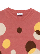 Maglione per bambina Il Gufo rosa con fantasia a cerchi A25GMA0028EM220 660 IL GUFO KIDS 