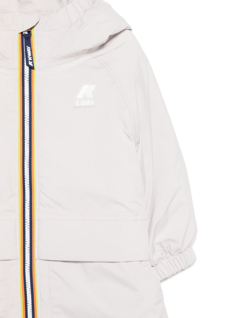 Tutone P. Celeste per neonati Il Gufo x K-Way grigio con logo sul davanti A25GNO0001KSTP2 858 IL GUFO KIDS 