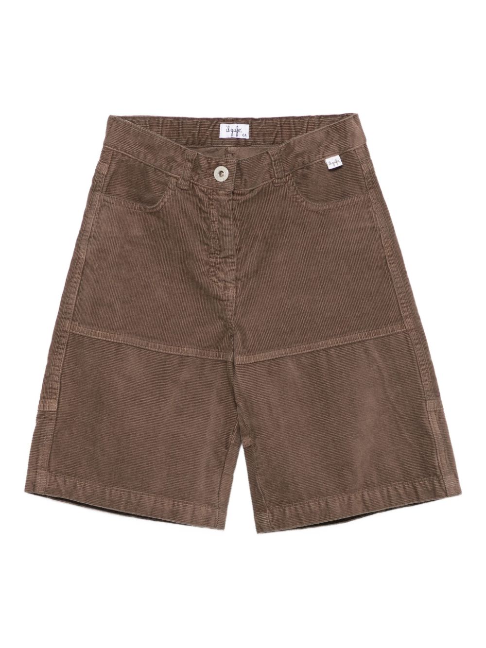 Shorts per bambina Il Gufo marrone in velluto a coste A25GPB0003V6022 183 IL GUFO KIDS 