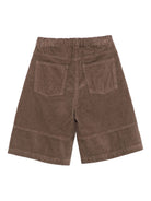 Shorts per bambina Il Gufo marrone in velluto a coste A25GPB0003V6022 183 IL GUFO KIDS 