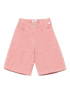 Shorts per bambina Il Gufo con pannelli in velluto a coste A25GPB0003V6022 337 IL GUFO KIDS 
