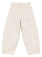 Pantaloni per bambino Il Gufo beige con tasche curve A25GPL0014C6073 112 IL GUFO KIDS 