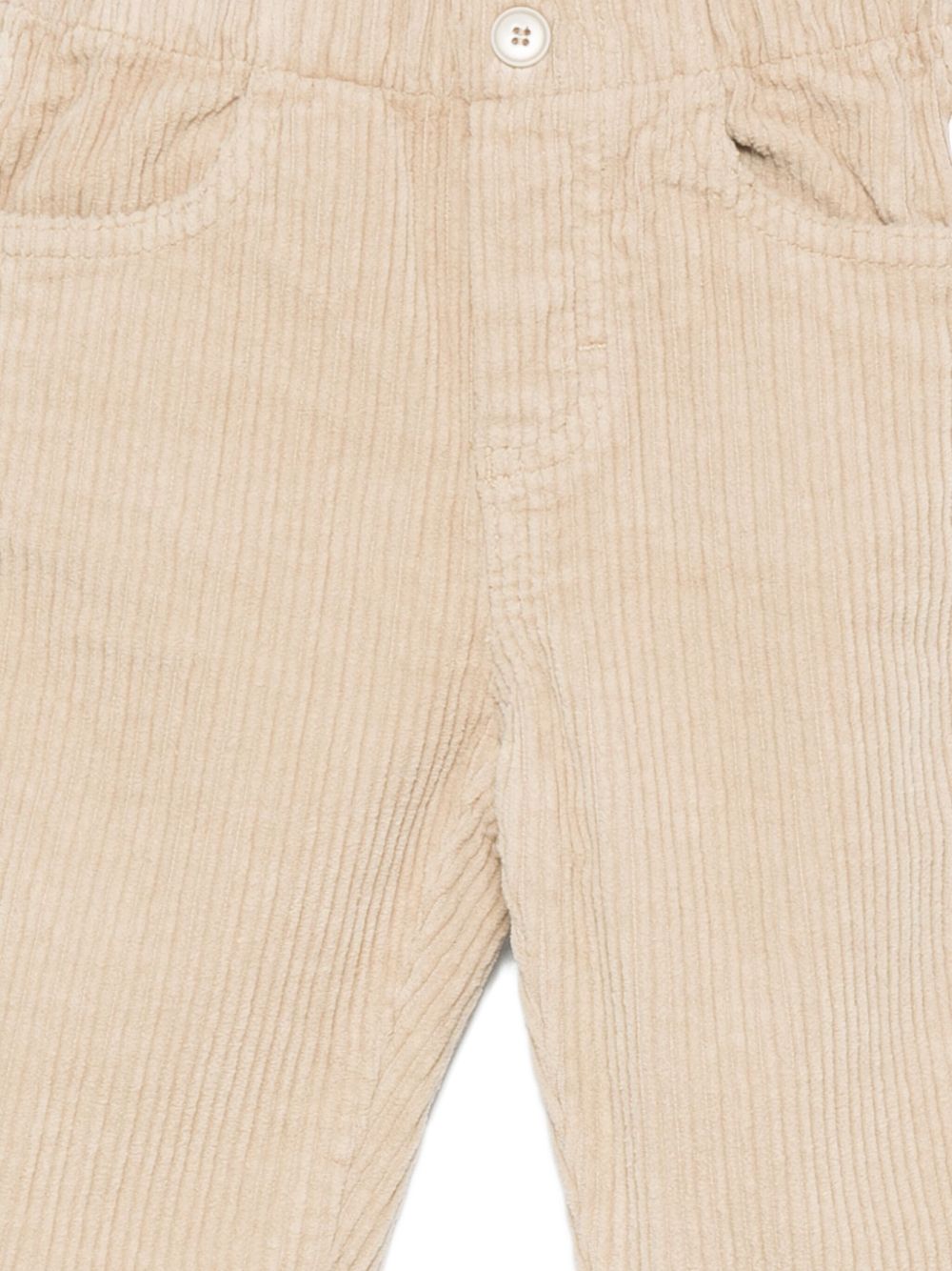 Pantaloni per neonato Il Gufo beige con tasche laterali A25GPL0021V6012 118 IL GUFO KIDS 