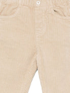 Pantaloni per neonato Il Gufo beige con tasche laterali A25GPL0021V6012 118 IL GUFO KIDS 