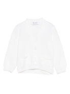 Cardigan per neonato Jesurum Baby bianco con due tasche applicate sul davanti 090150 VAR.90 JESURUM KIDS 