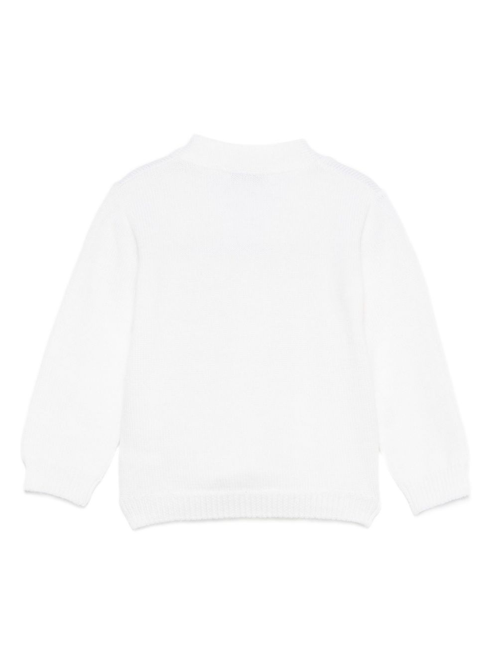 Cardigan per neonato Jesurum Baby bianco con due tasche applicate sul davanti 090150 VAR.90 JESURUM KIDS 