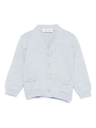 Cardigan per neonato Jesurum Baby azzurro con due tasche applicate sul davanti 090150 VAR.92 JESURUM KIDS 