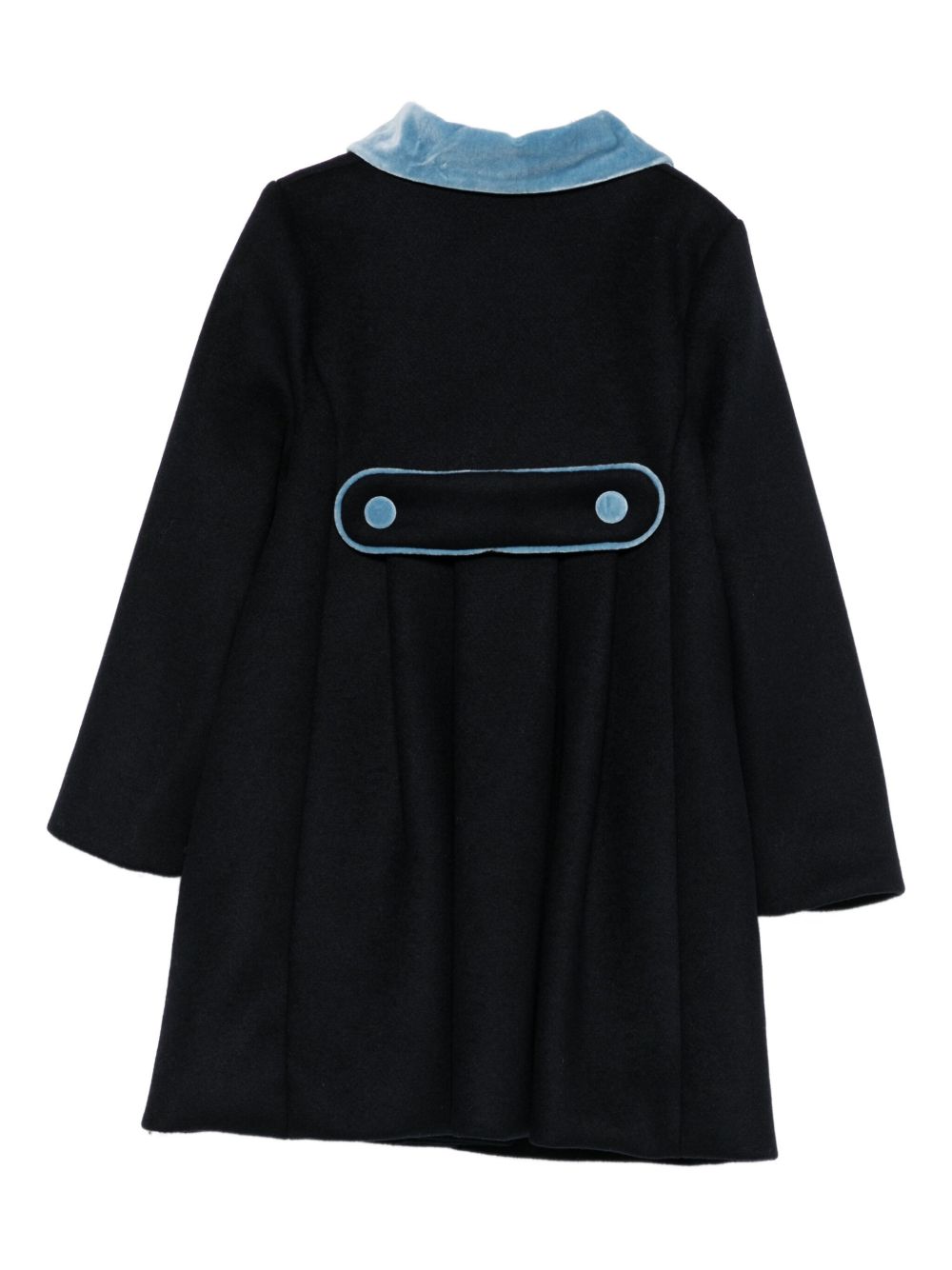Cappotto per neonata Jesurum Baby blu con colletto alla Peter Pan CANNAREGGIO 71 JESURUM KIDS 