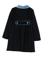 Cappotto per neonata Jesurum Baby blu con colletto alla Peter Pan CANNAREGGIO 71 JESURUM KIDS 