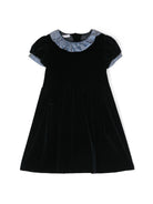 Abito per bambina JESURUM BABY blu con bordo di ruches CA BUSINELLO 82 JESURUM KIDS 
