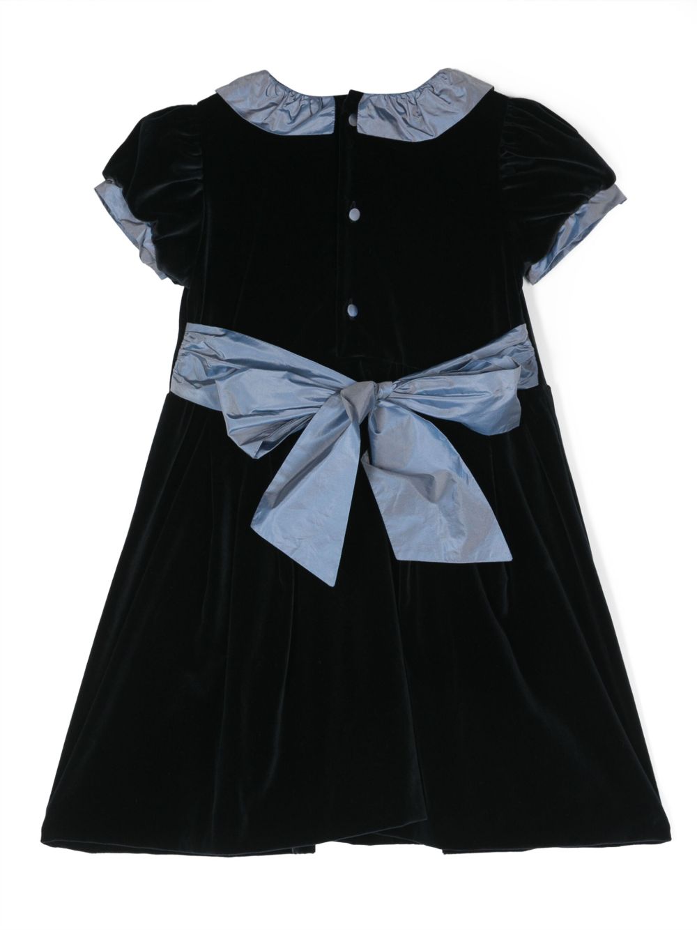 Abito per bambina JESURUM BABY blu con bordo di ruches CA BUSINELLO 82 JESURUM KIDS 