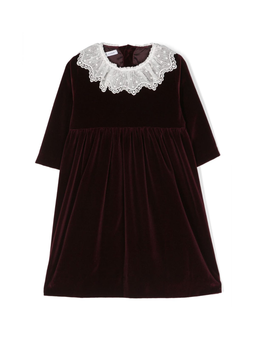 Abito per neonata JESURUM BABY bordeaux con colletto ricamato CA FOSCARI 02 JESURUM KIDS 