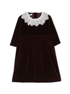 Abito per neonata JESURUM BABY bordeaux con colletto ricamato CA FOSCARI 02 JESURUM KIDS 