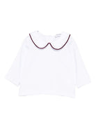 Blusa per neonati Jesurum Baby bianca con colletto con dettaglio rosso CITRINO VAR.4104 JESURUM KIDS 