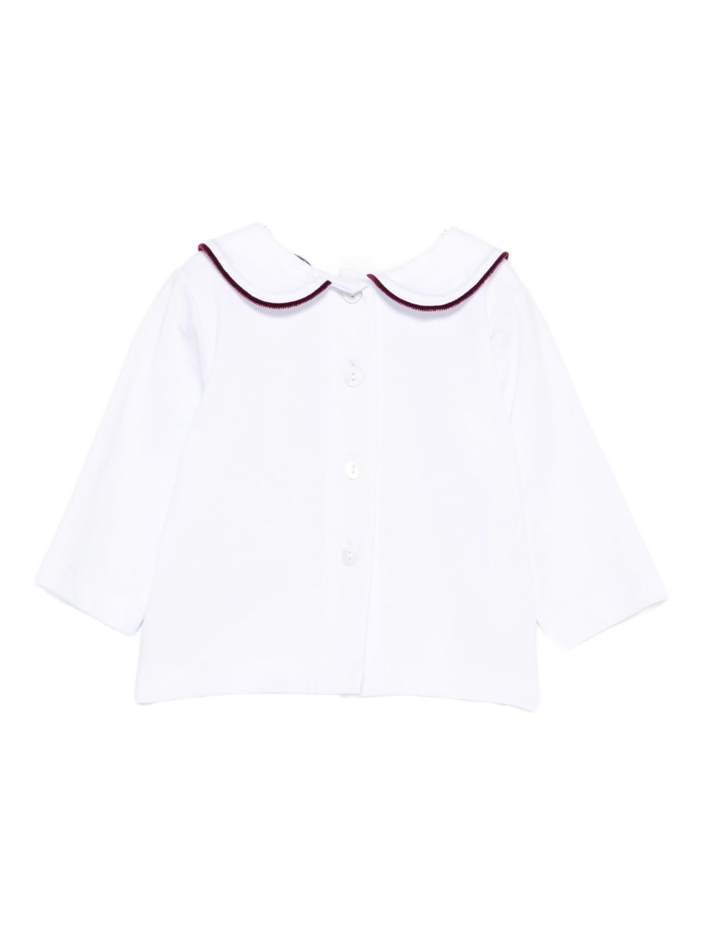 Blusa per neonati Jesurum Baby bianca con colletto con dettaglio rosso CITRINO VAR.4104 JESURUM KIDS 