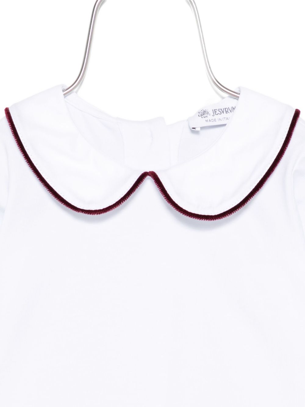 Blusa per neonati Jesurum Baby bianca con colletto con dettaglio rosso CITRINO VAR.4104 JESURUM KIDS 