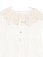Abito per neonata Jesurum Baby bianco con colletto all'uncinetto CORNIOLA VAR.07 JESURUM KIDS 