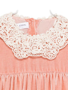 Abito per neonata Jesurum Baby rosa con colletto all'uncinetto CORNIOLA VAR.08 JESURUM KIDS 