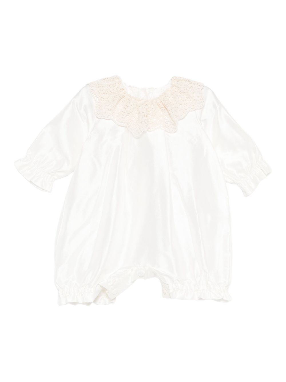 Tutina Gemma per neonata Jesurum Baby bianca con colletto in pizzo GEMMA VAR.32 JESURUM KIDS 