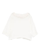 Blusa per neonata Jesurum Baby bianca con colletto in pizzo LAVANDA VAR.07 JESURUM KIDS 