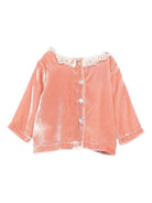 Blusa per neonata Jesurum Baby rosa con colletto in pizzo LAVANDA VAR.08 JESURUM KIDS 