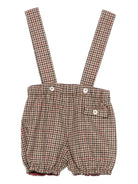 Shorts per neonato A'lapage marroni con bretelle OCCHIO DI TIGRE VAR.16 JESURUM KIDS 