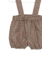 Shorts per neonato A'lapage marroni con bretelle OCCHIO DI TIGRE VAR.16 JESURUM KIDS 
