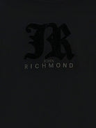 T-shirt per bambino John Richmond Junior nero con dettaglio logo RBA25008TS BLACK JOHN RICHMOND KIDS 