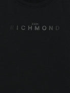 T-shirt per bambino John Richmond Junior nero con dettaglio logo RBA25016TS BLACK JOHN RICHMOND KIDS 