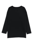 T-shirt per bambino John Richmond Junior nero con dettaglio logo RBA25016TS BLACK JOHN RICHMOND KIDS 