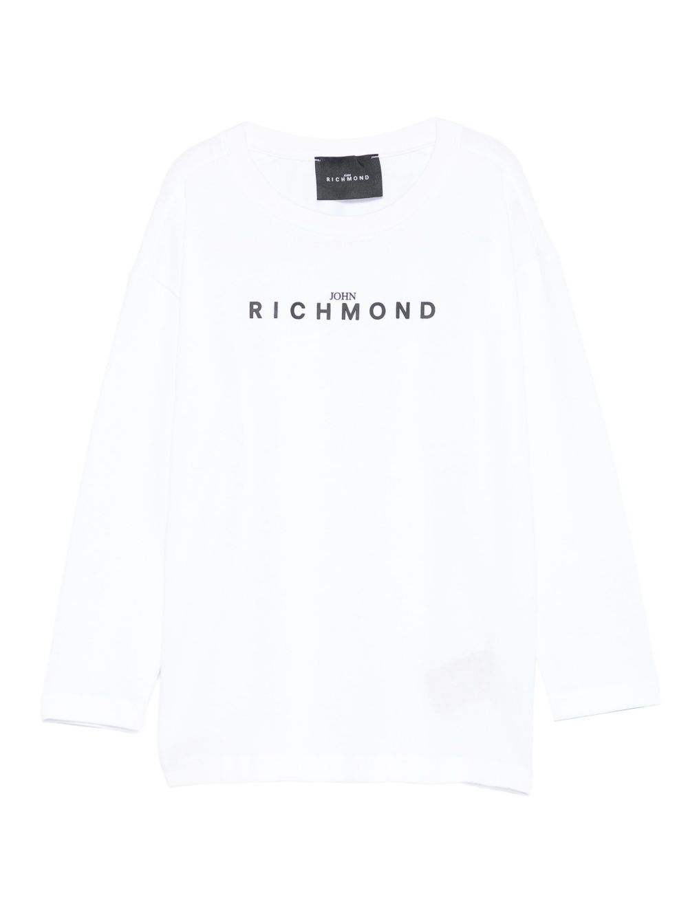 T-shirt per bambino John Richmond Junior bianco con dettaglio logo RBA25016TS WHITE JOHN RICHMOND KIDS 