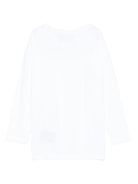 T-shirt per bambino John Richmond Junior bianco con dettaglio logo RBA25016TS WHITE JOHN RICHMOND KIDS 