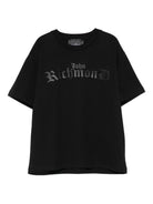 T-shirt per bambino John Richmond Junior nero con logo RBA25025TS BLACK JOHN RICHMOND KIDS 