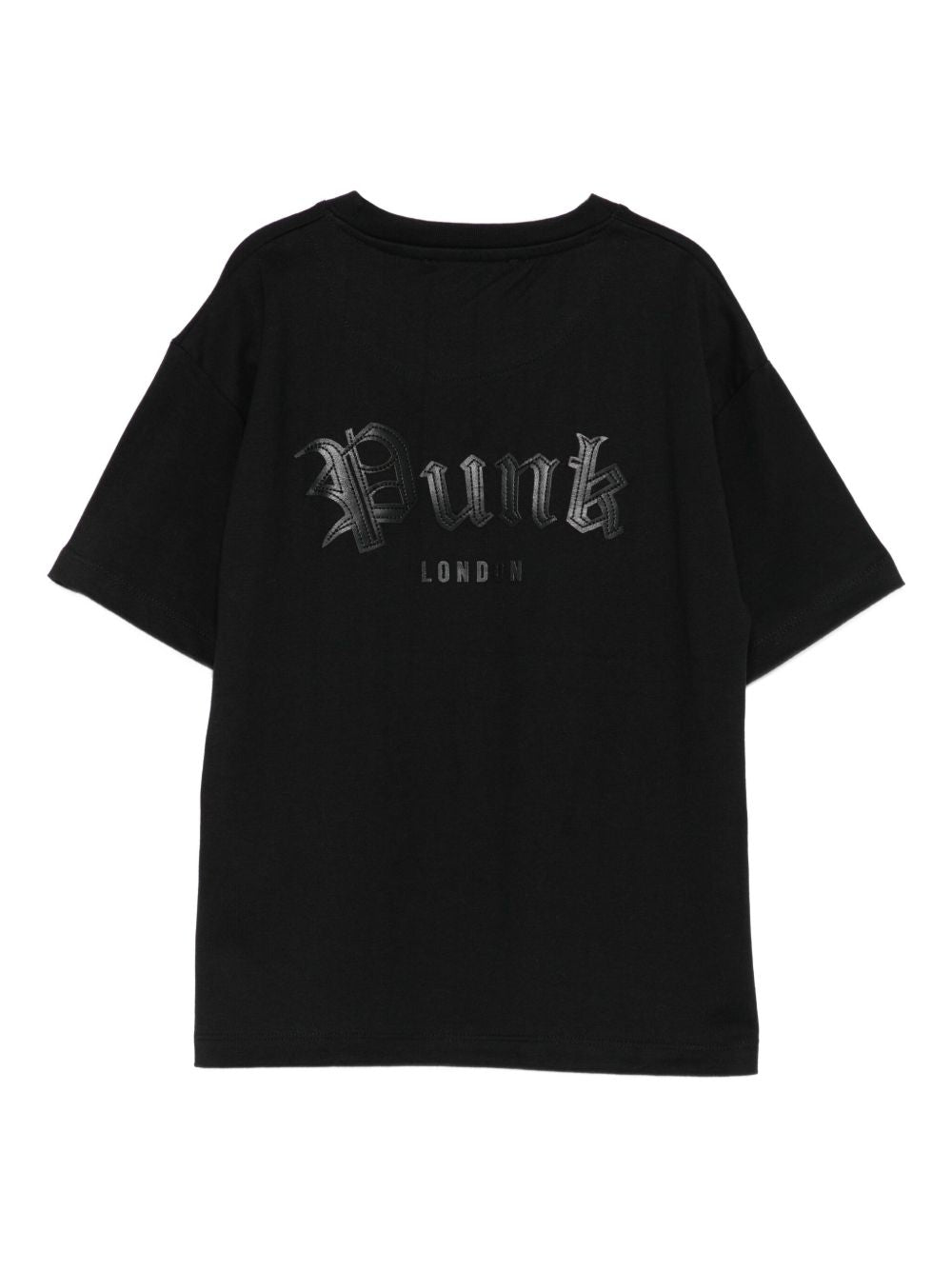 T-shirt per bambino John Richmond Junior nero con logo RBA25025TS BLACK JOHN RICHMOND KIDS 
