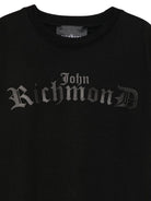 T-shirt per bambino John Richmond Junior nero con logo RBA25025TS BLACK JOHN RICHMOND KIDS 