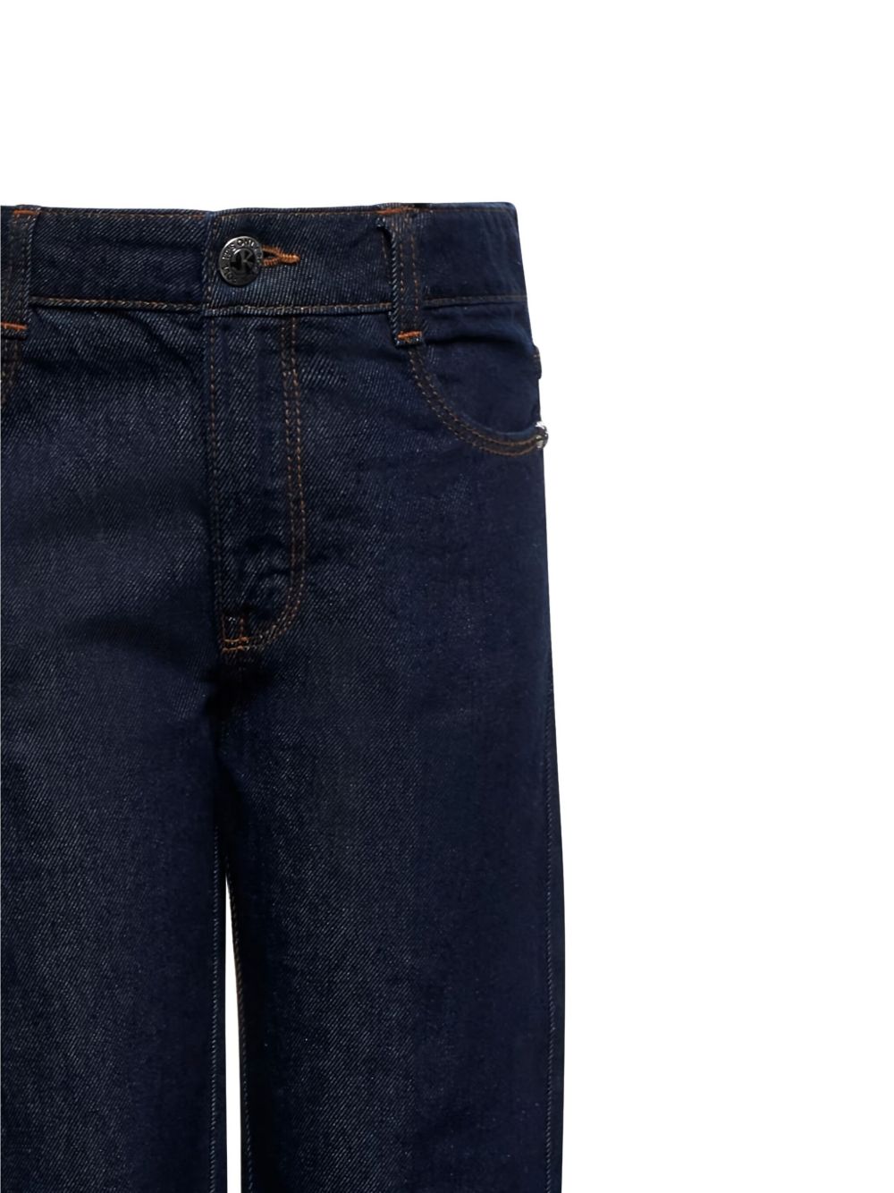 Jeans per bambino John Richmond Junior blu in denim con risvolto RBA25105JE DENIM BLUE JOHN RICHMOND KIDS 