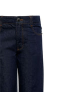 Jeans per bambino John Richmond Junior blu in denim con risvolto RBA25105JE DENIM BLUE JOHN RICHMOND KIDS 