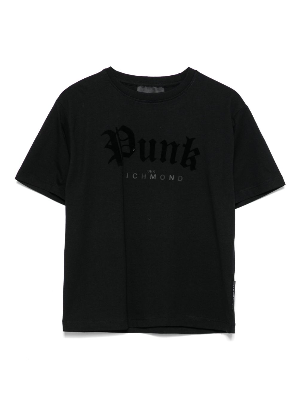 T-shirt per bambina John Richmond Junior nero con stampa grafica RGA25037TS BLACK JOHN RICHMOND KIDS 