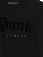T-shirt per bambina John Richmond Junior nero con stampa grafica RGA25037TS BLACK JOHN RICHMOND KIDS 