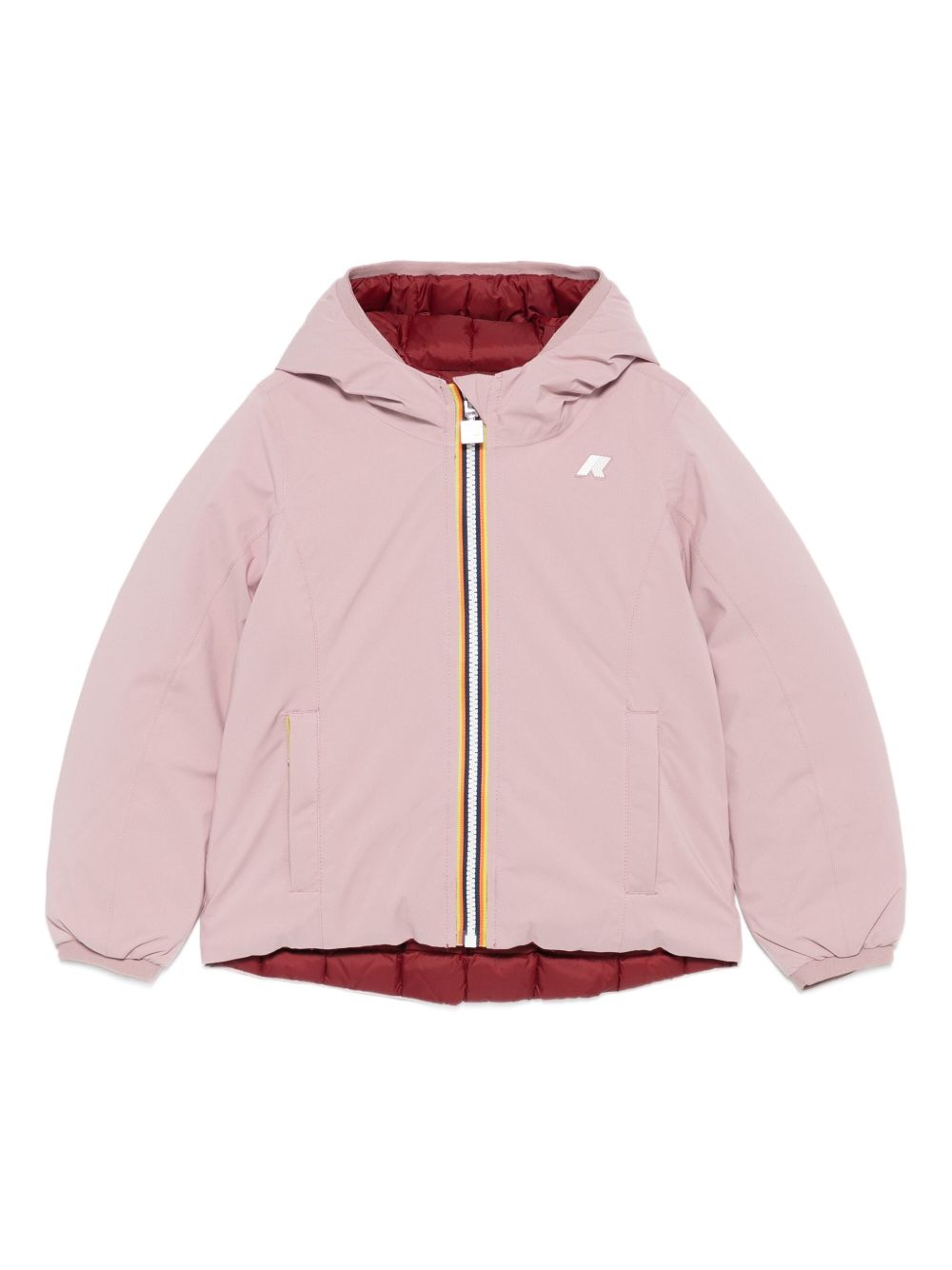 Giubbino per bambina K-Way Kids rosa con design reversibile K5123QW B2W K-WAY KIDS 