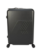 Trolley Eudoxieur per bambini K-Way Kids nero con monogramma K-Way in rilievo tono su tono K81439W USY K-WAY KIDS 