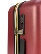 Trolley Eudoxieur per bambini K-Way Kids rosso con monogramma K-Way in rilievo tono su tono K81439W WNN K-WAY KIDS 