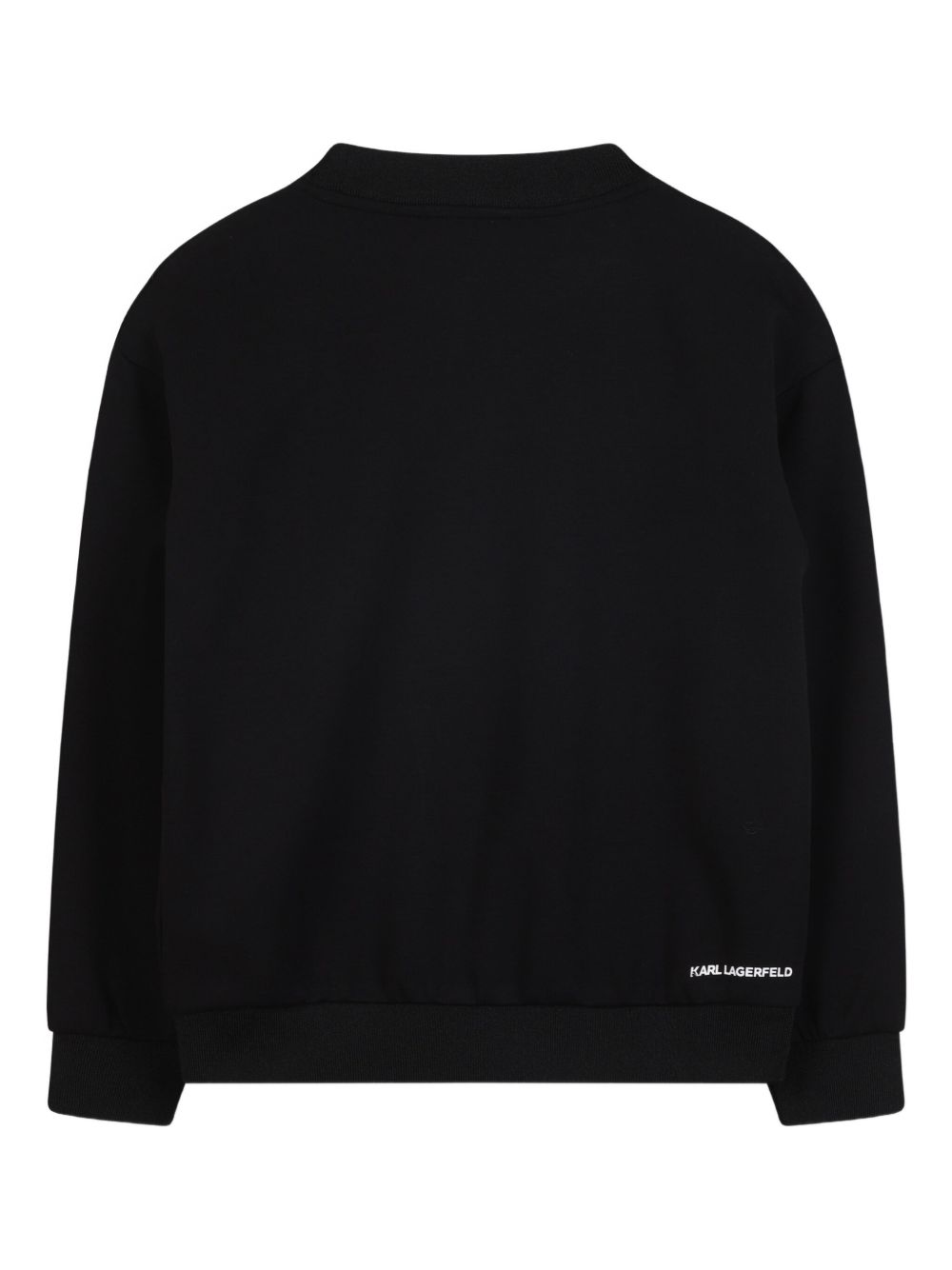 Felpa per bambino Karl Lagerfeld Kids nera con stampa grafica Z30637 09B KARL LAGERFELD KIDS 
