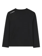 T-shirt per bambino Karl Lagerfeld Kids nera con stampa Ikonik Karl e dettagli con logo sulla pelle Z30953 09B KARL LAGERFELD KIDS 