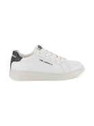 Sneakers in pelle per bambino Karl Lagerfeld Kids bianche con lacci e dettaglio con logo Z30990 10P KARL LAGERFELD KIDS 