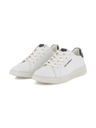 Sneakers in pelle per bambino Karl Lagerfeld Kids bianche con lacci e dettaglio con logo Z30990 10P KARL LAGERFELD KIDS 