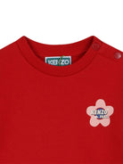 Abito per neonata Kenzo Kids rosso con stampa a fiori con logo K61273 968 KENZO KIDS 