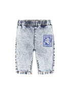 Shorts per neonato Kenzo Kids denim con vita elasticizzata K61289 Z04 KENZO KIDS 