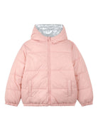 Giubbino per bambina Kenzo Kids color argento con logo sul davanti K61305 M54 KENZO KIDS 