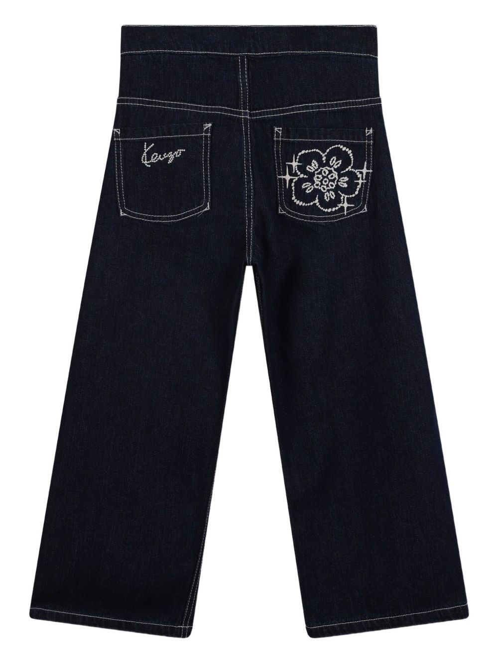 Jeans per bambina Kenzo Kids in denim con pieghe K61327 Z35 KENZO KIDS 